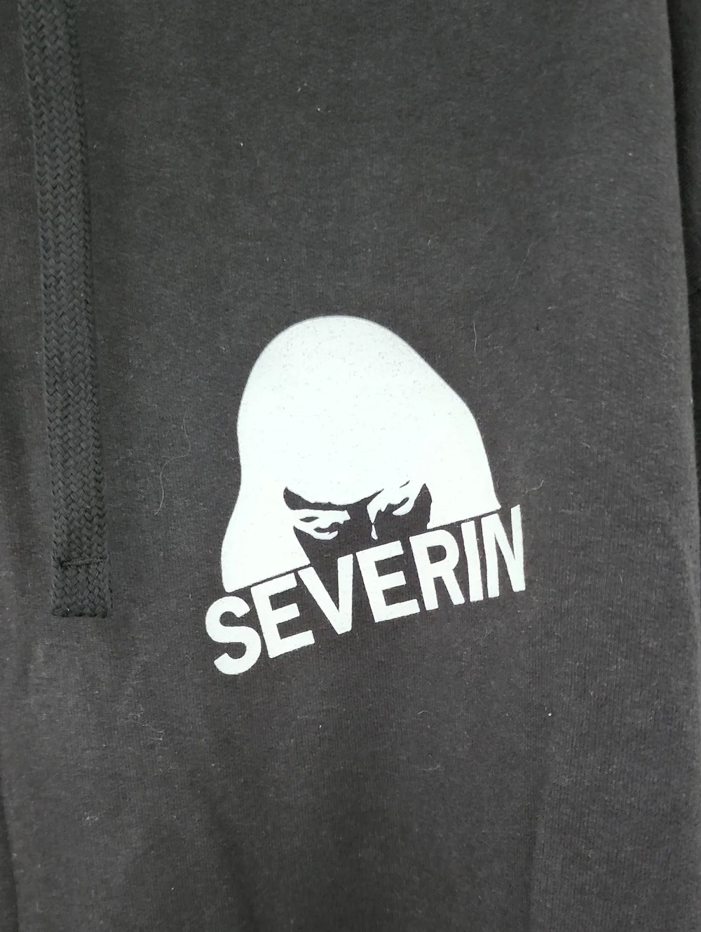 Black Severin Zip-Up Hoodie for Men